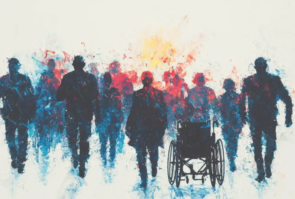 Menschen zur Darstellung von digitaler Inklusion