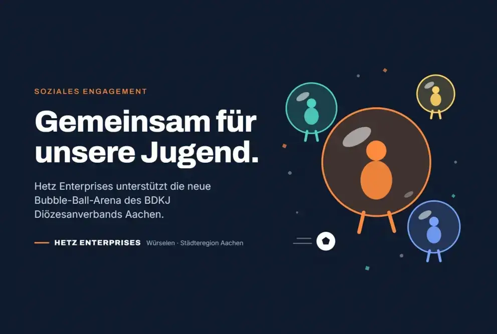 Illustration mehrerer Kinder in bunten Bubble-Balls