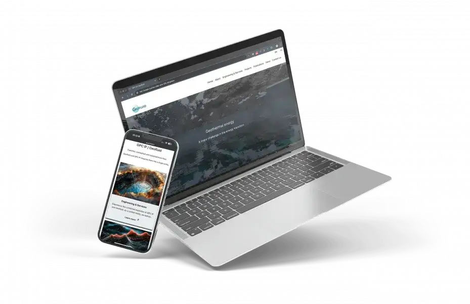 Geofluid France MacBook und Phone Preview